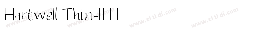 Hartwell Thin字体转换